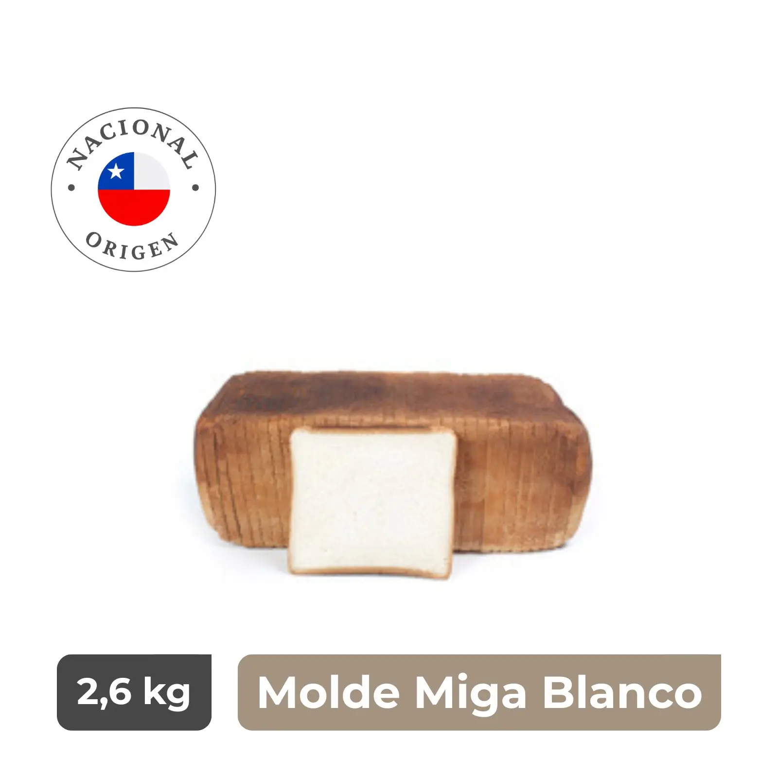 Molde Miga Blanco 14X14 cm - Caja 10,4 kg