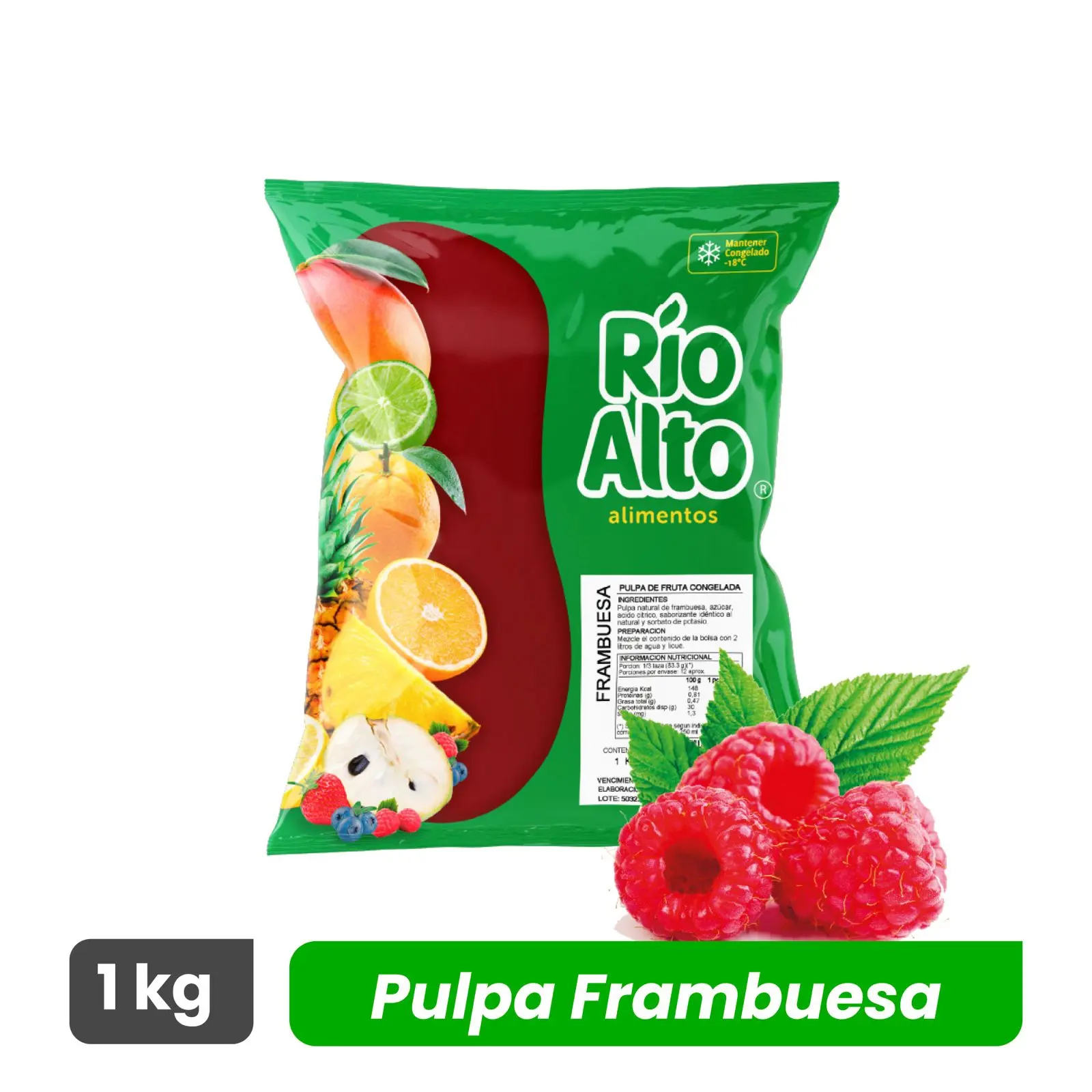 Pulpa de Frambuesa - Río Alto - Caja 5 kg