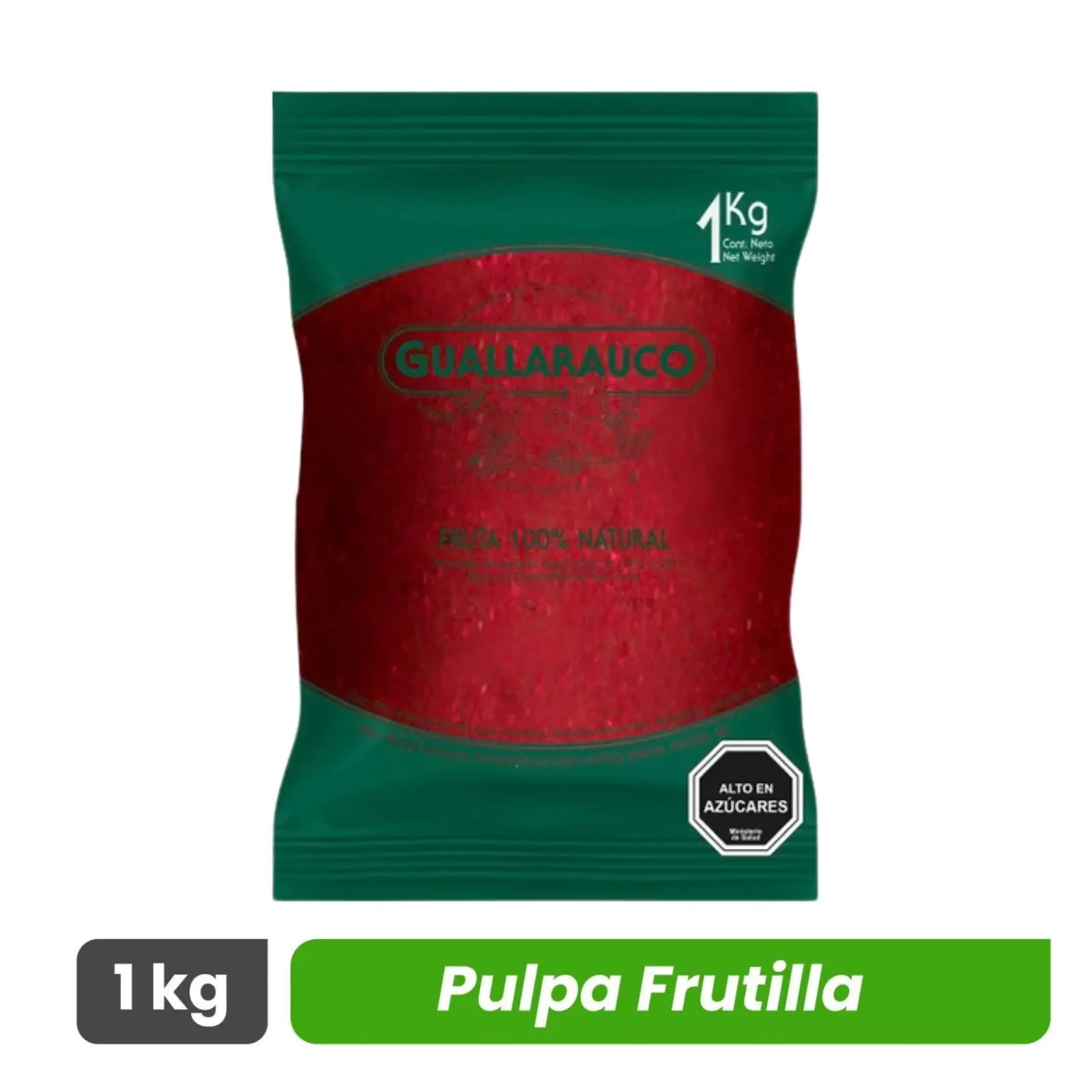 Pulpa de Frutilla - Guallarauco - Caja 10 kg