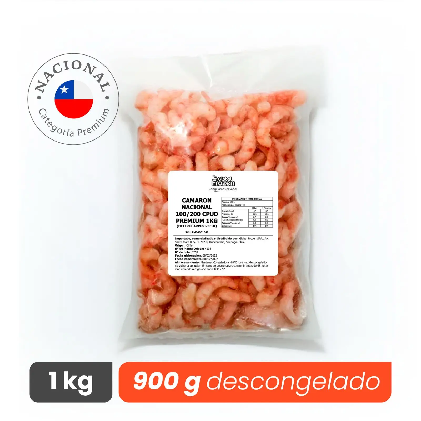 Camarones y mariscos de origen
