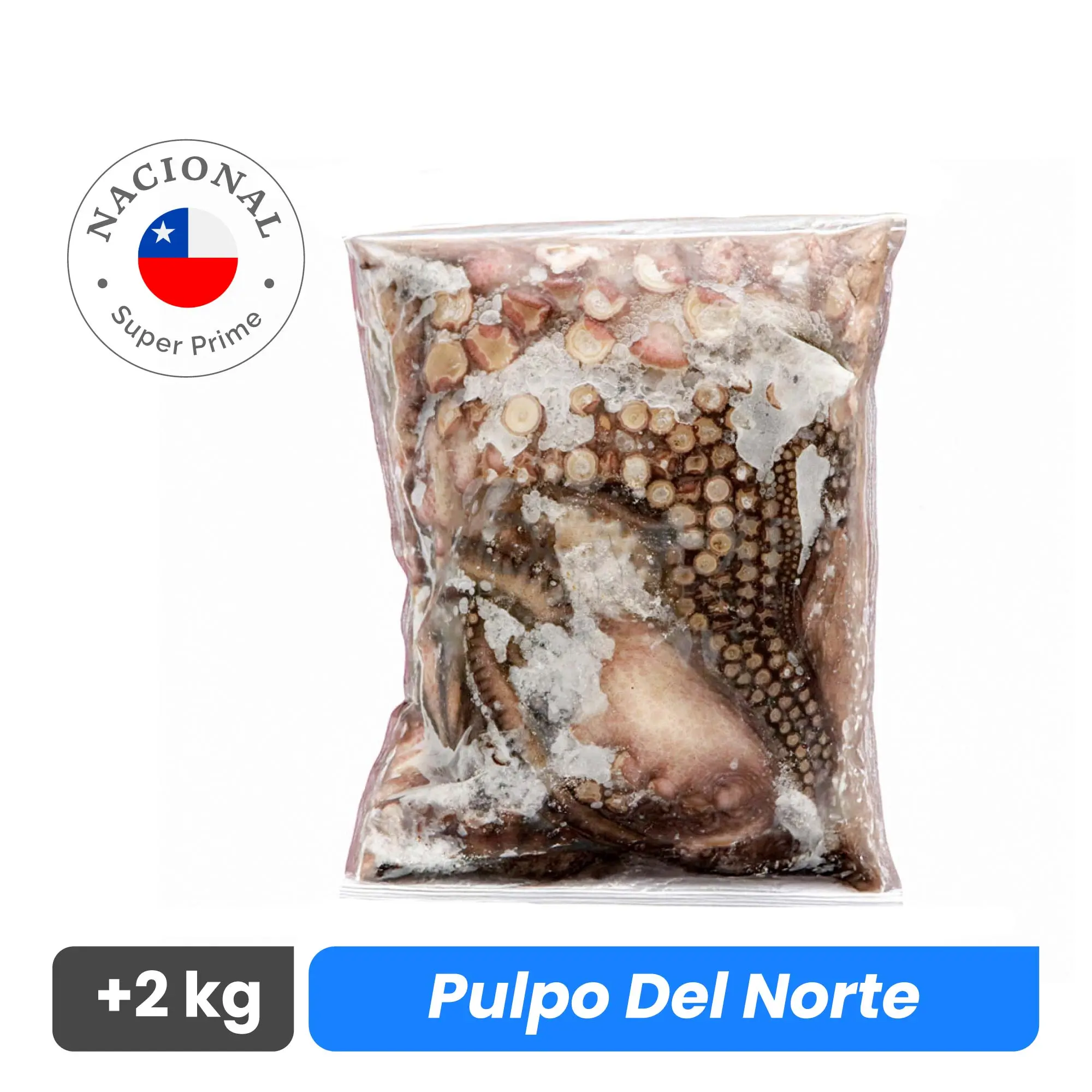 Pulpo del Norte sobre 2 kg - Super Prime - Caja 20 kg