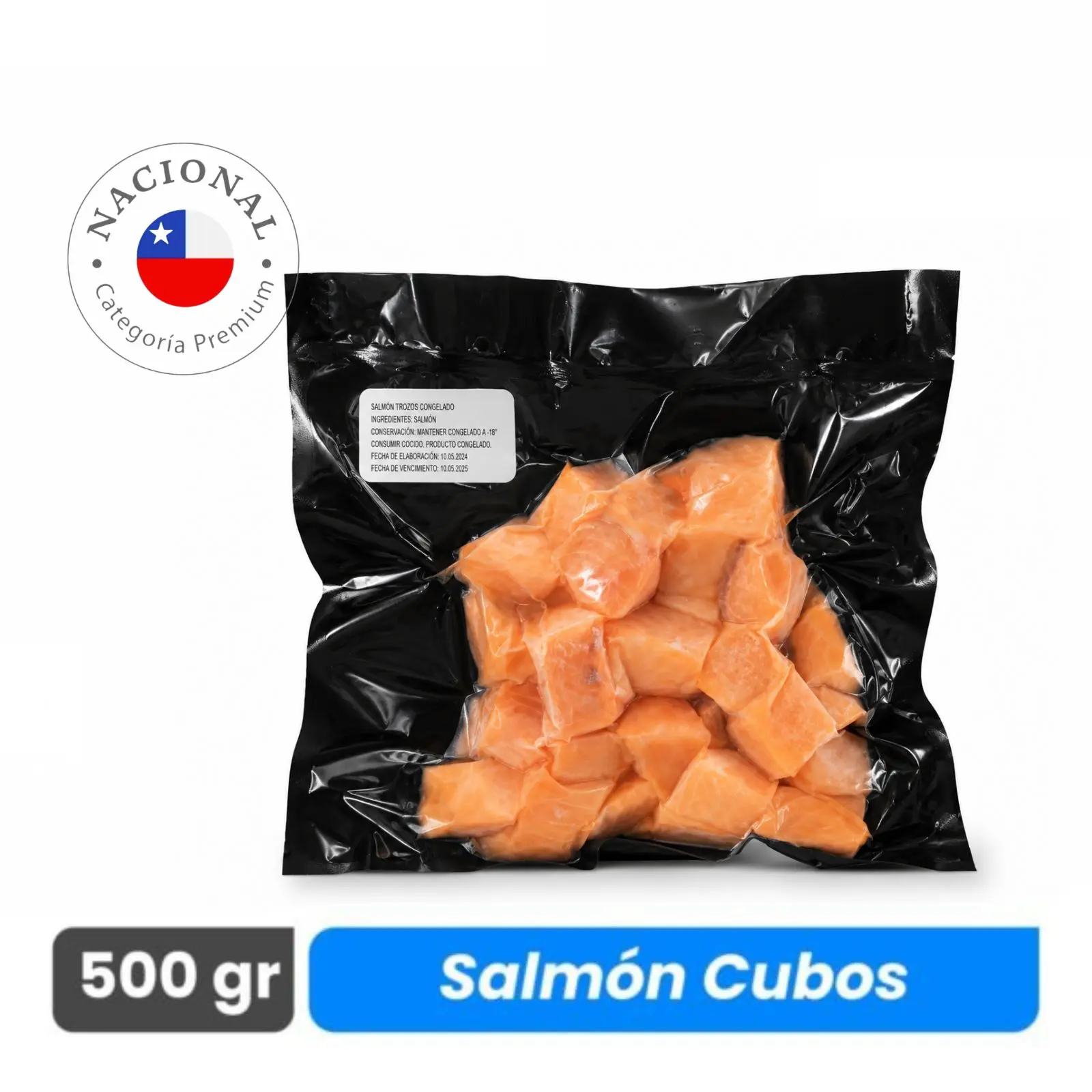 Salmón en Cubos - Premium - Caja 5 kg
