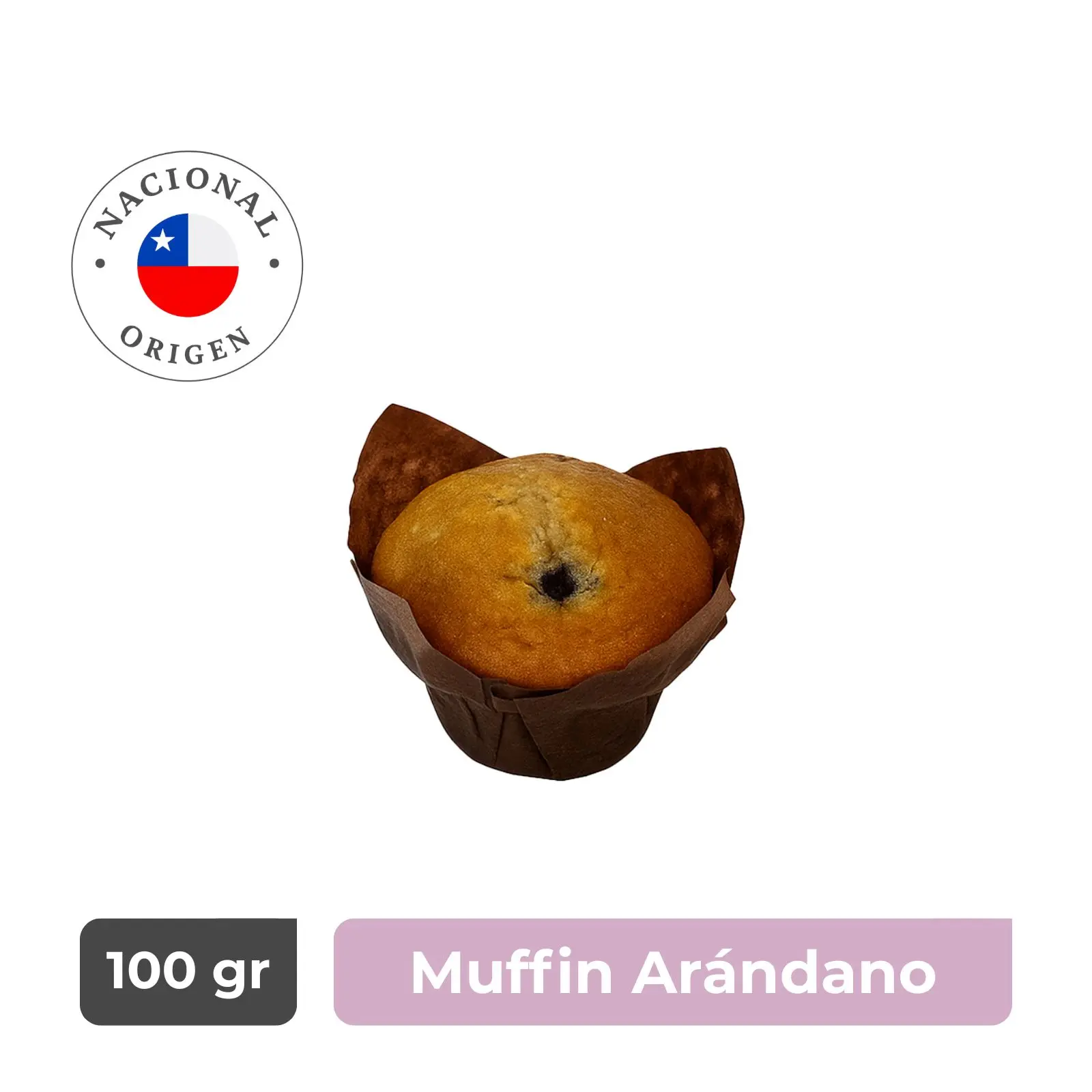 Muffin Vainilla con Arándanos – Caja 16 unidades