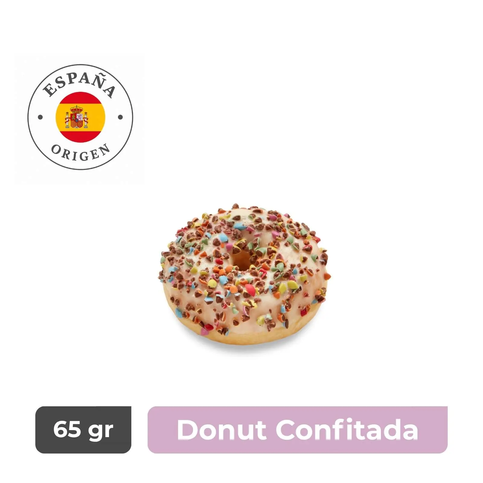 Donut con Topping de Chocolate Confitados - Caja 36 unidades