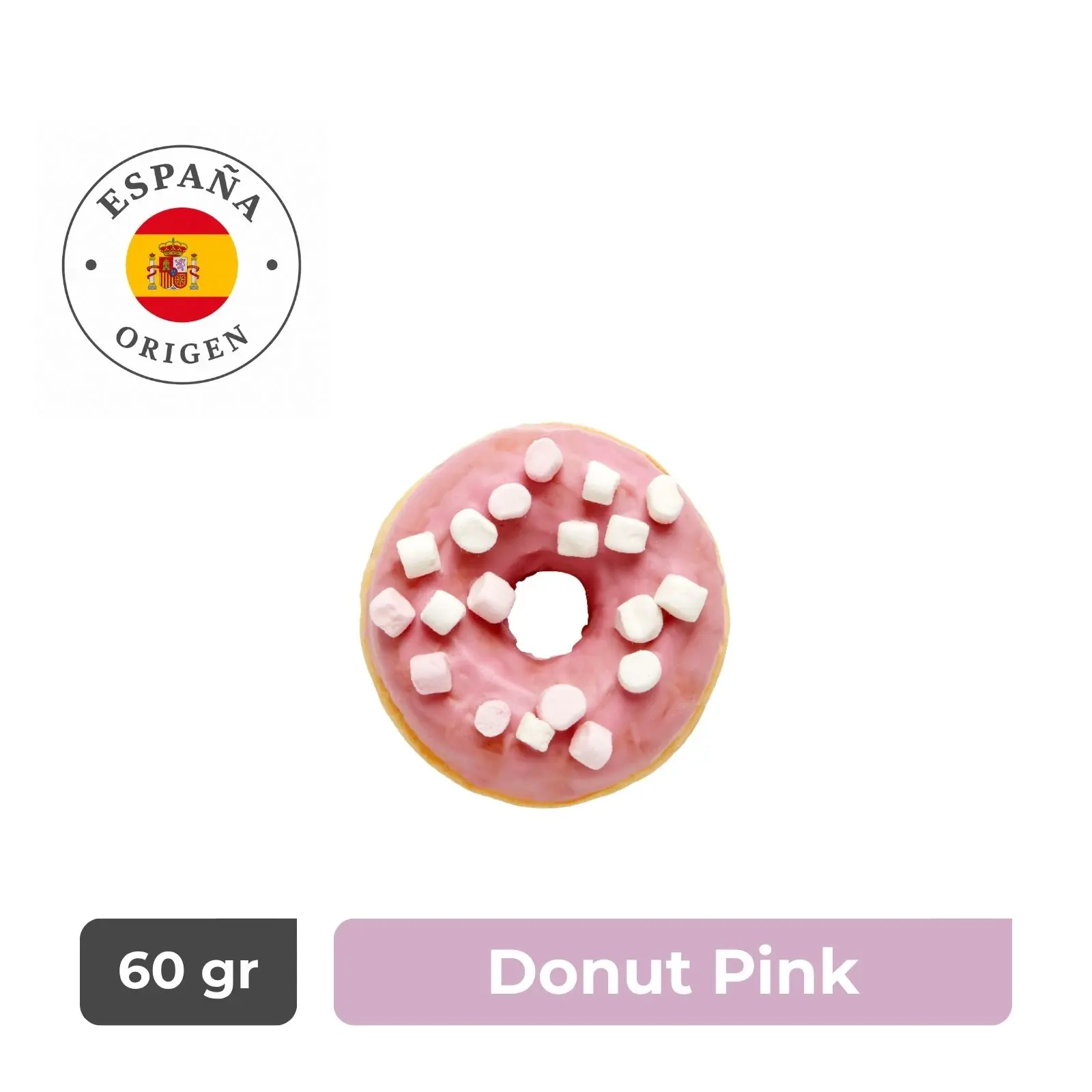 Donut Pink con Marshmallow - Caja 36 unidades