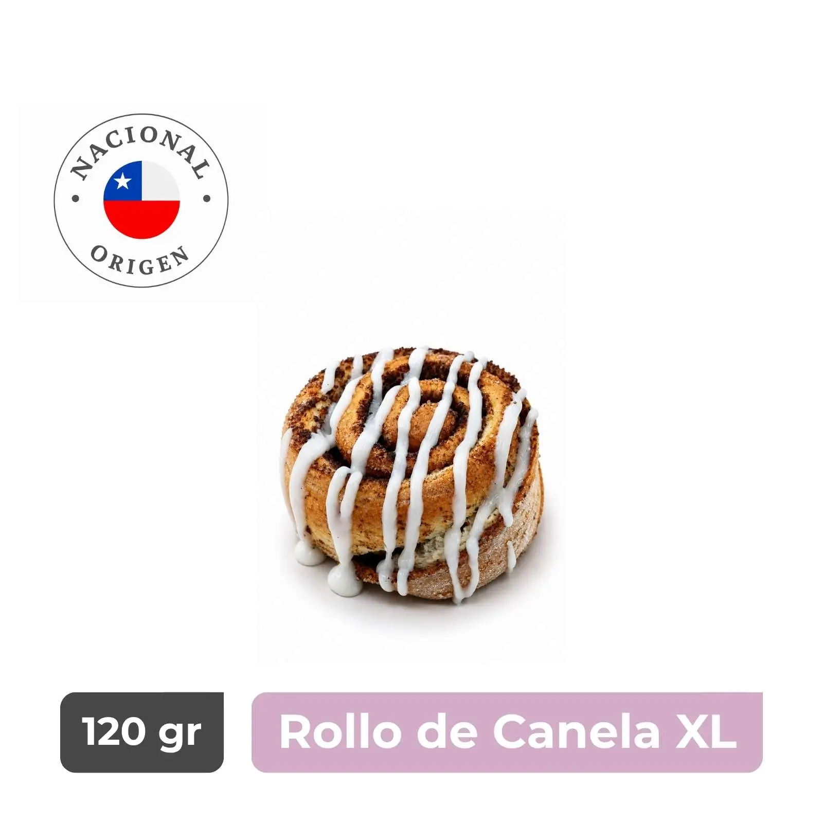Rollo De Canela XL Artesanal Glaseado - Caja 20 unidades
