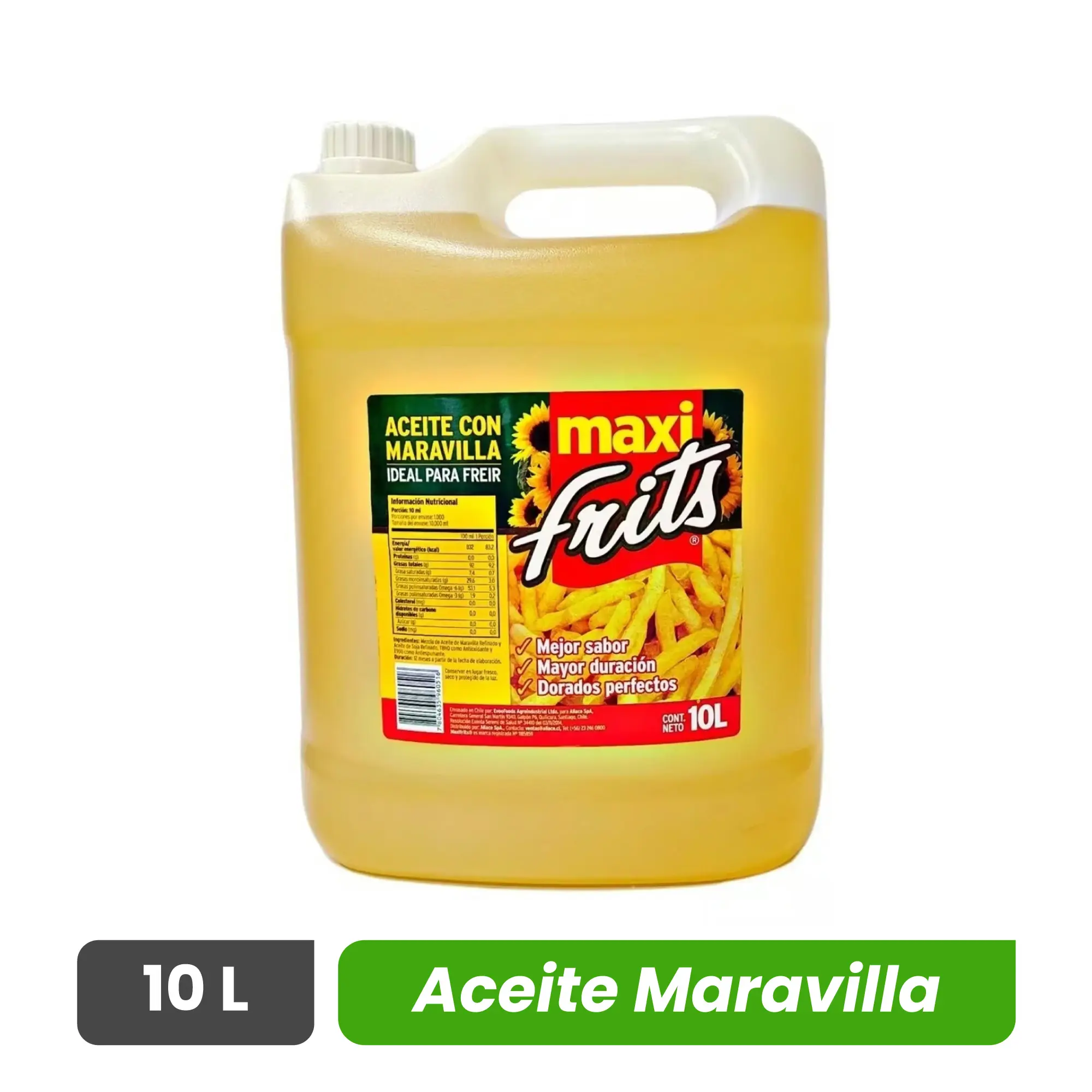 Aceite Fritura Maxifrits - Caja 20 litros